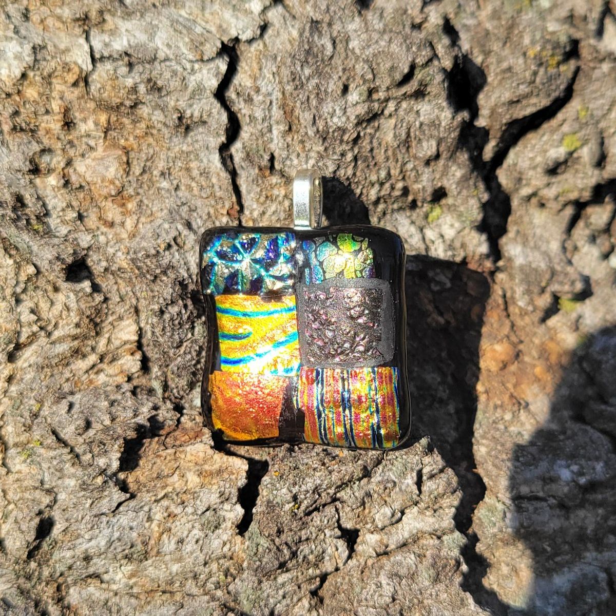 Mosaic Memory – Handmade Abstract Necklace