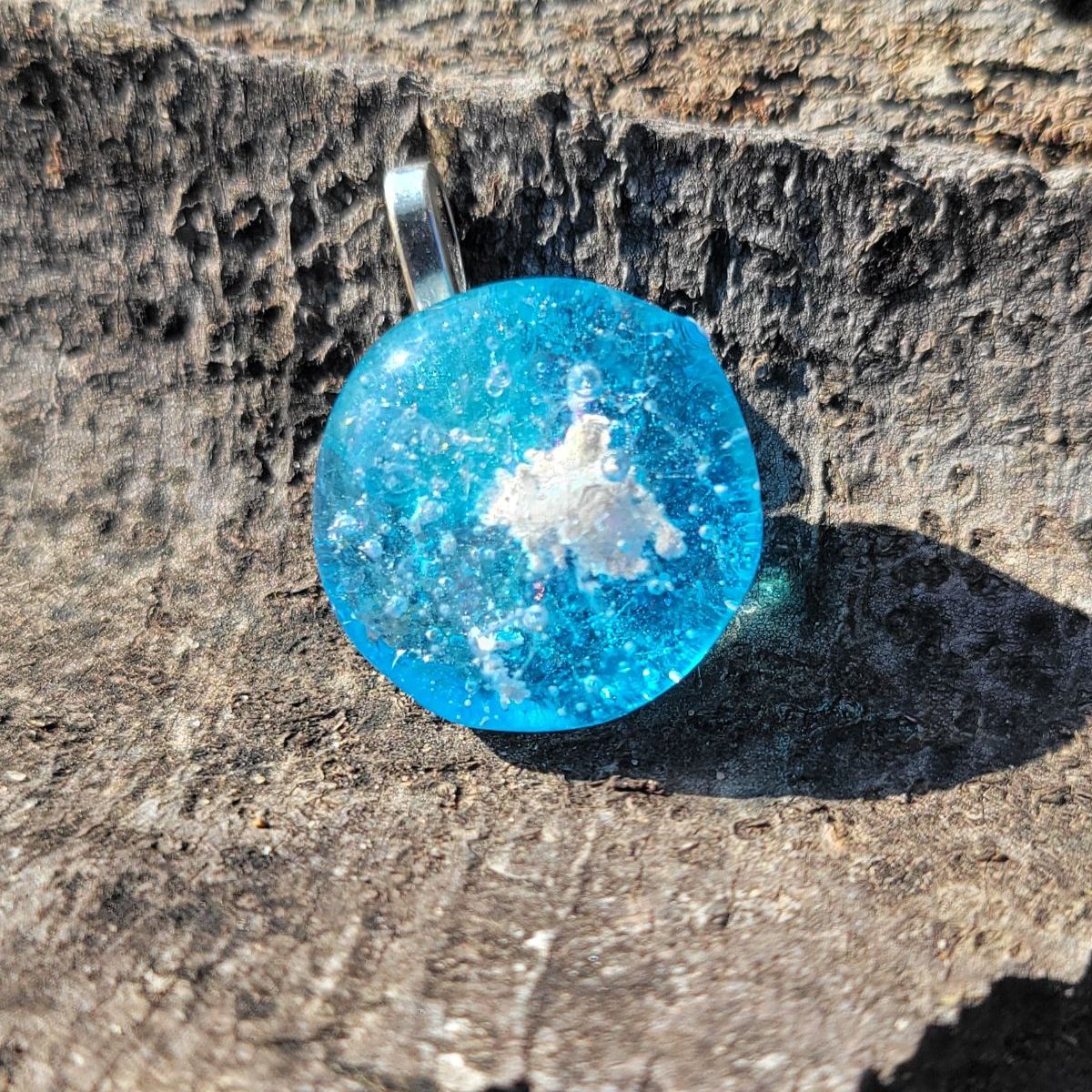 Serenity Sky – Handmade Cremation Memorial Necklace