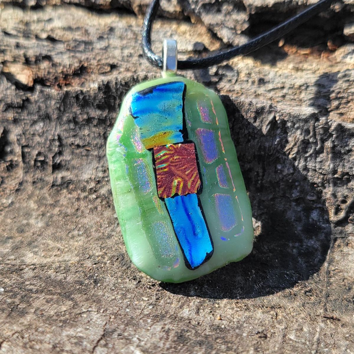 Stone in the Stream – Handmade Abstract Necklace