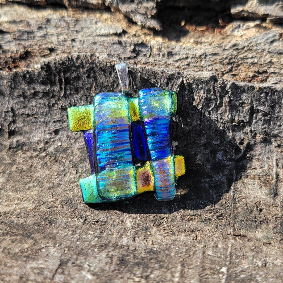 Twilight Window Necklace – Handmade Geometric Necklace